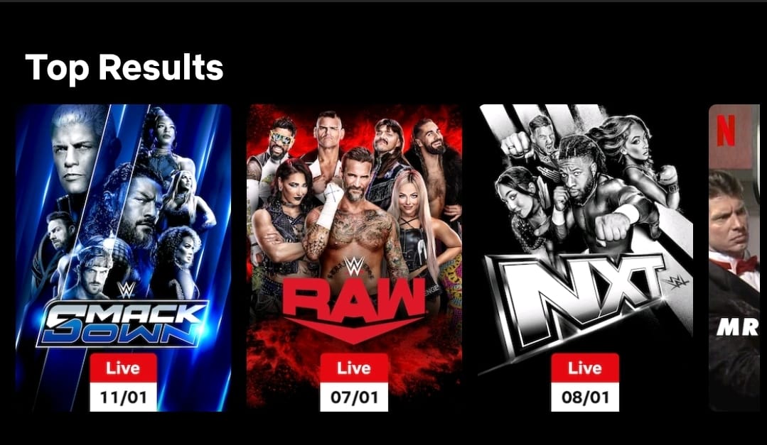 מגיעים לנטפליקס WWE