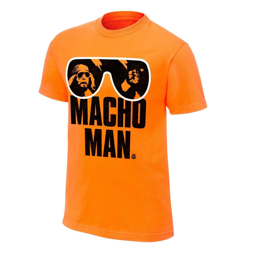 Wwe Macho Man Randy Savage T-Shirt Orange Mens Wrestling Retro Wrestler Tee Mens T-Shirts Fashion 2019 Casual Slim Fit T Shirts