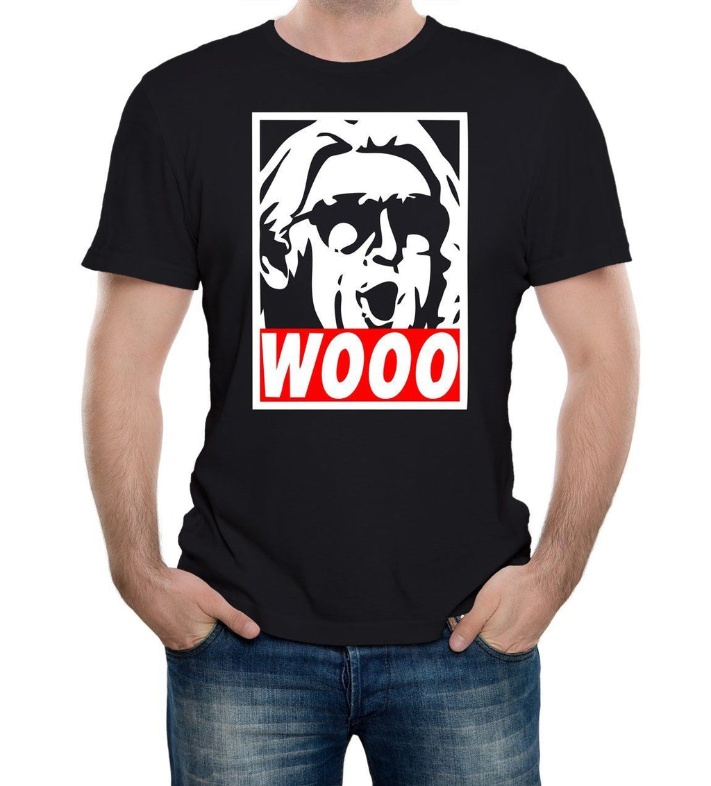 Wooo T-Shirt - Funny t shirt retro wrestling nature boy classic ric flair WWE